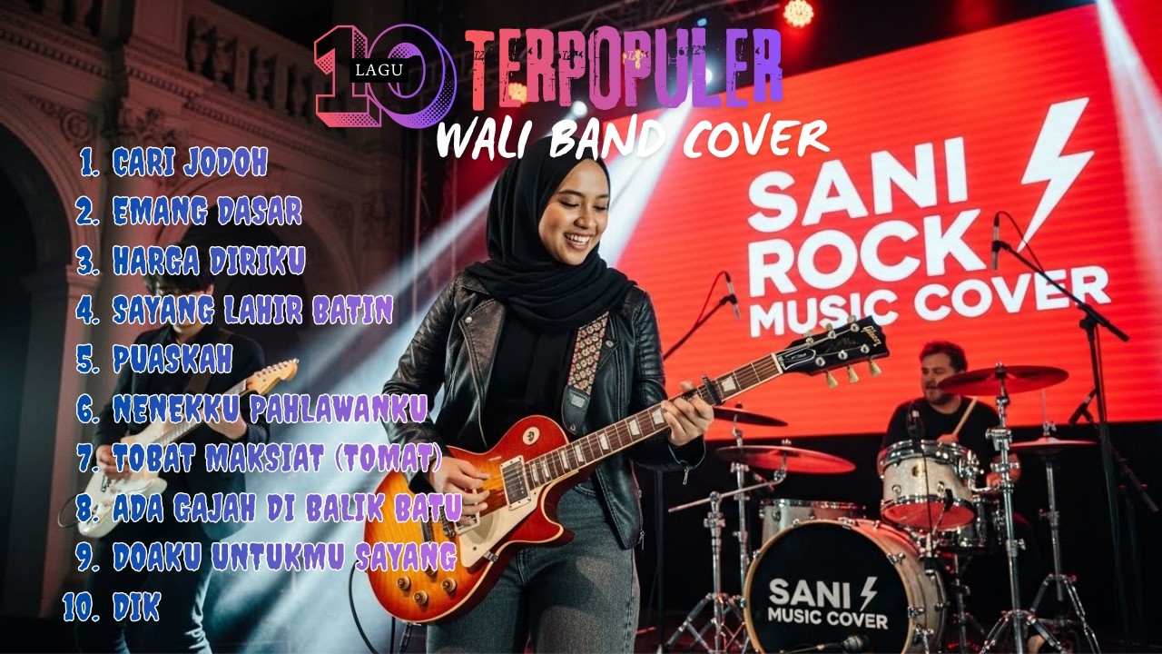 10 Lagu Terpopuler Wali Band Cover Rock - Sani Music Cover (Full Album)