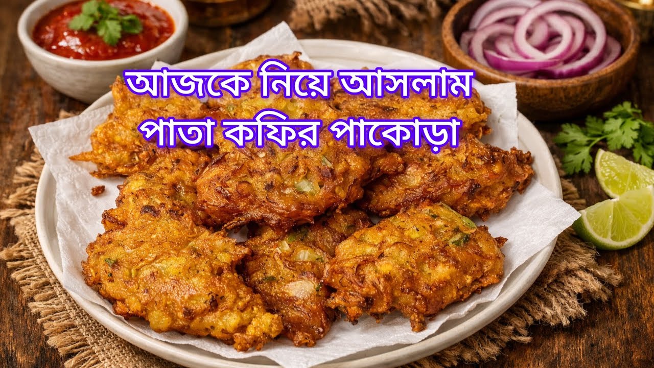 পাতা কফির পাকোড়া রেসিপি 5,, মিনিটে মচমচে নাস্তা 👍❣️#youtube #viral #cooking #video 