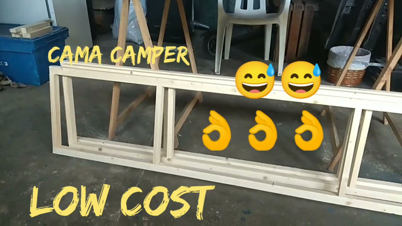 Como hacer una CAMA camper (lowcost) para tu furgo👌