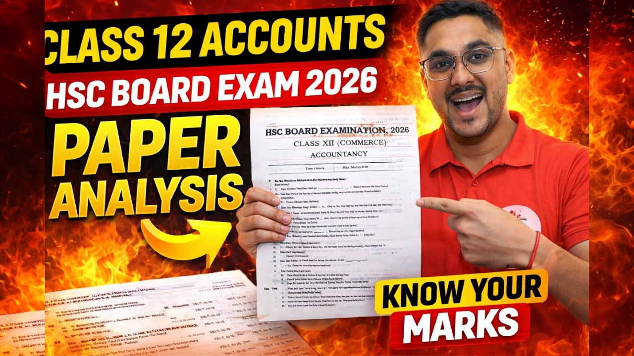 🔥 HSC Board Exam 2026 Accounts Paper Analysis | Calculate Your EXACT Marks Now (80/80 Possible?)