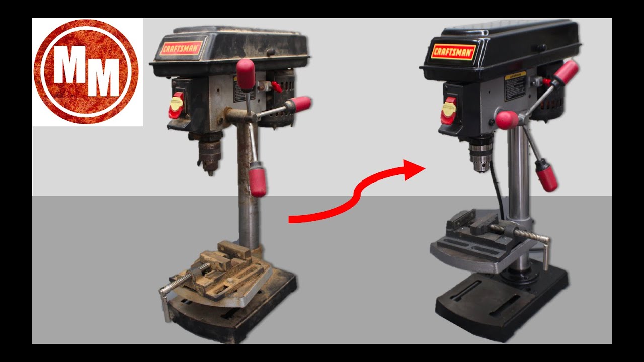 Rusty Sears Craftsman Drill Press Restoration Video