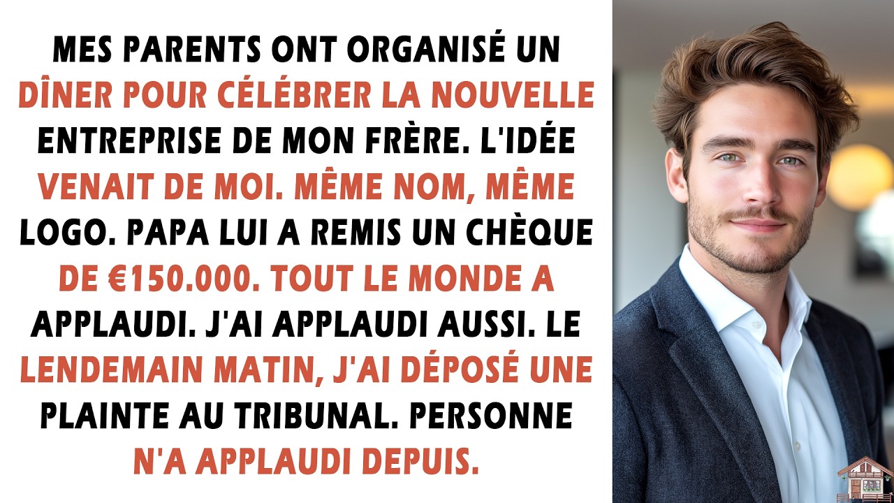 Mes parents ont organisé un dîner pour célébrer la nouvelle entreprise de mon frère. L'idée...