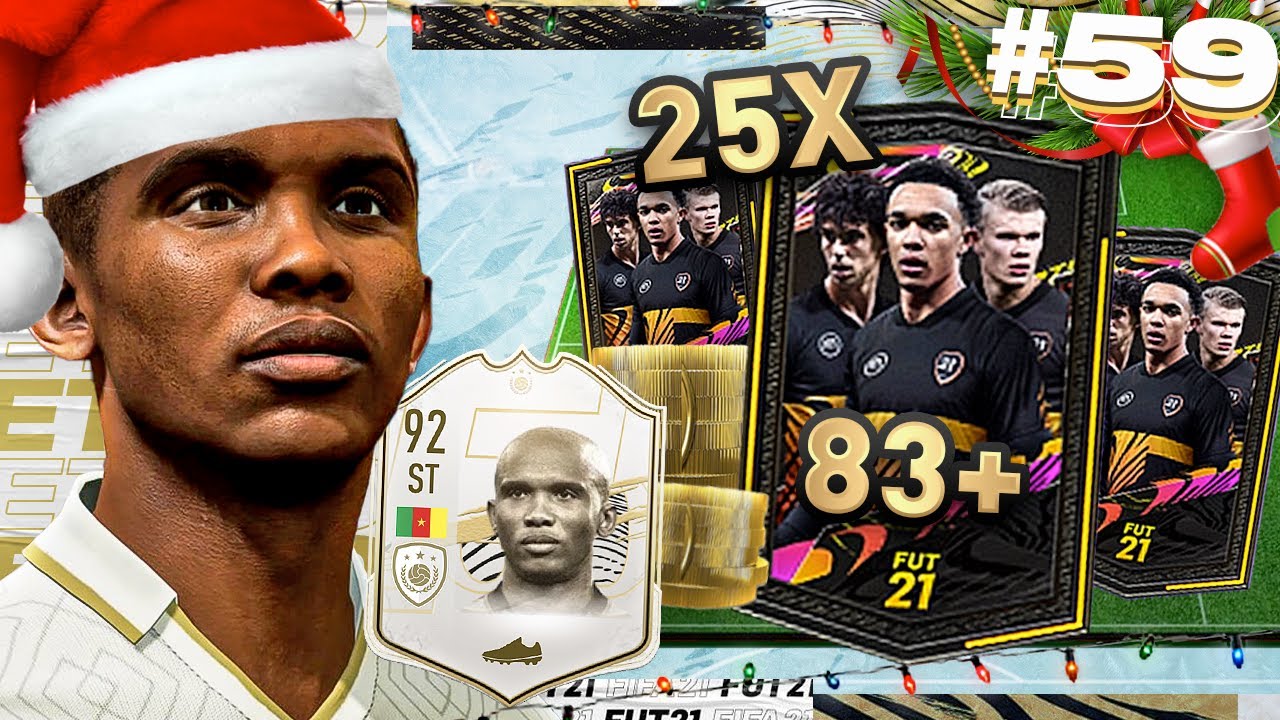 OPENING MY 25x 83+ ICON SWAP PACK!! - ETO'O'S EXCELLENCE #59 (FIFA 21