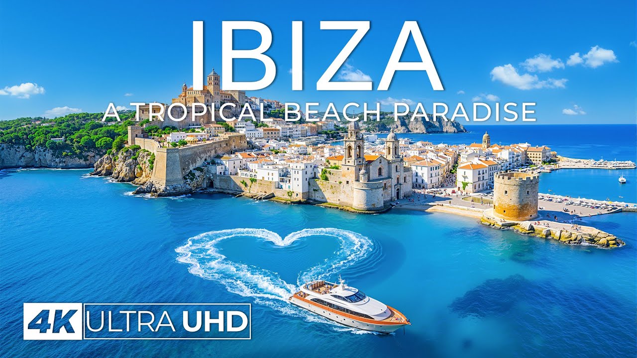 [4K] Ibiza 2026 🇪🇸 Mediterranean Coastlines & Seaside Parties Aerial Views  Deep House Chill Music