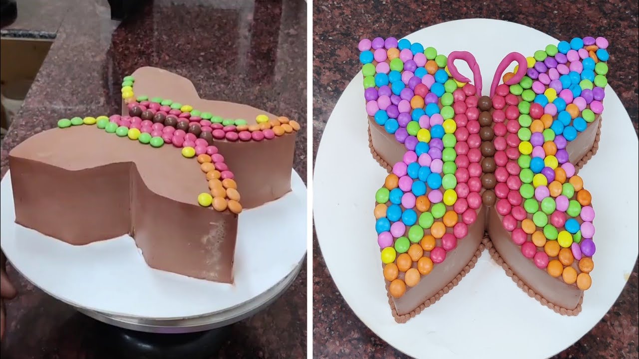 Butterfly Cake Design|Gemes Decoration Butterfly Cake | Butterfly sep cutting Cake 