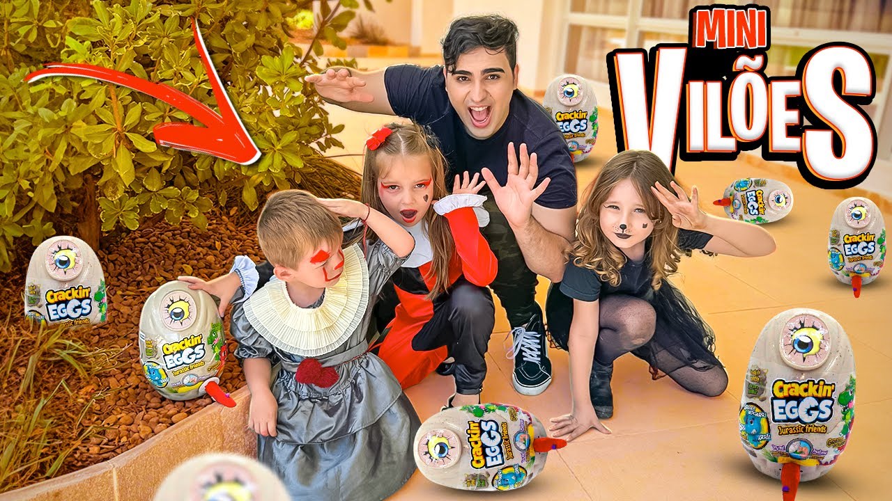 OS FILHOS DOS VILÕES FIZERAM UM ENGIMA COM PRESENTE MISTERIOSO !!! MINI VILÕES