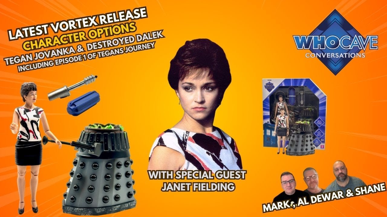 Doctor Who - Character Release -Tegan and Destroyed Dalek Review - with Janet Fielding & Al Dewar