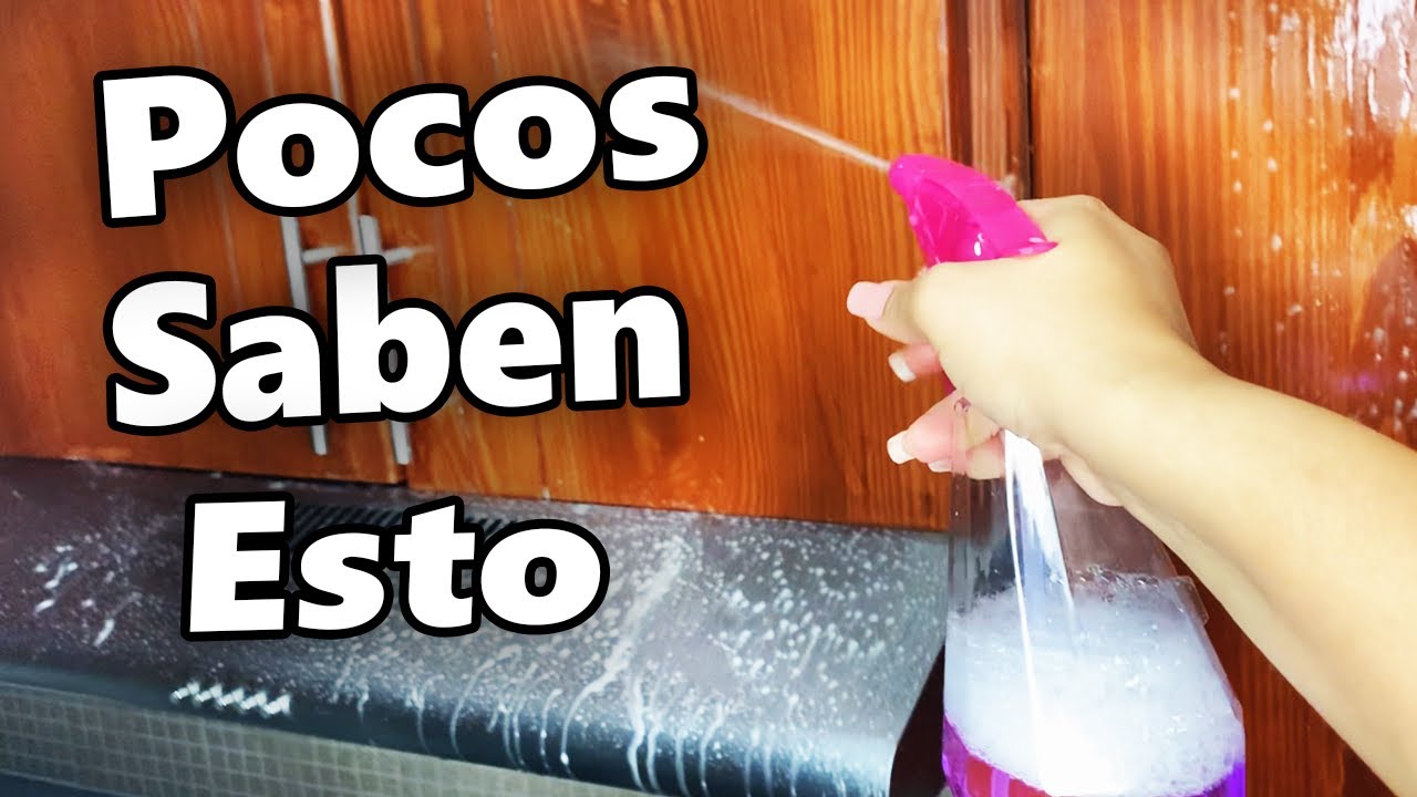 Truco con VINAGRE para Eliminar la Grasa de los Gabinetes de la Cocina