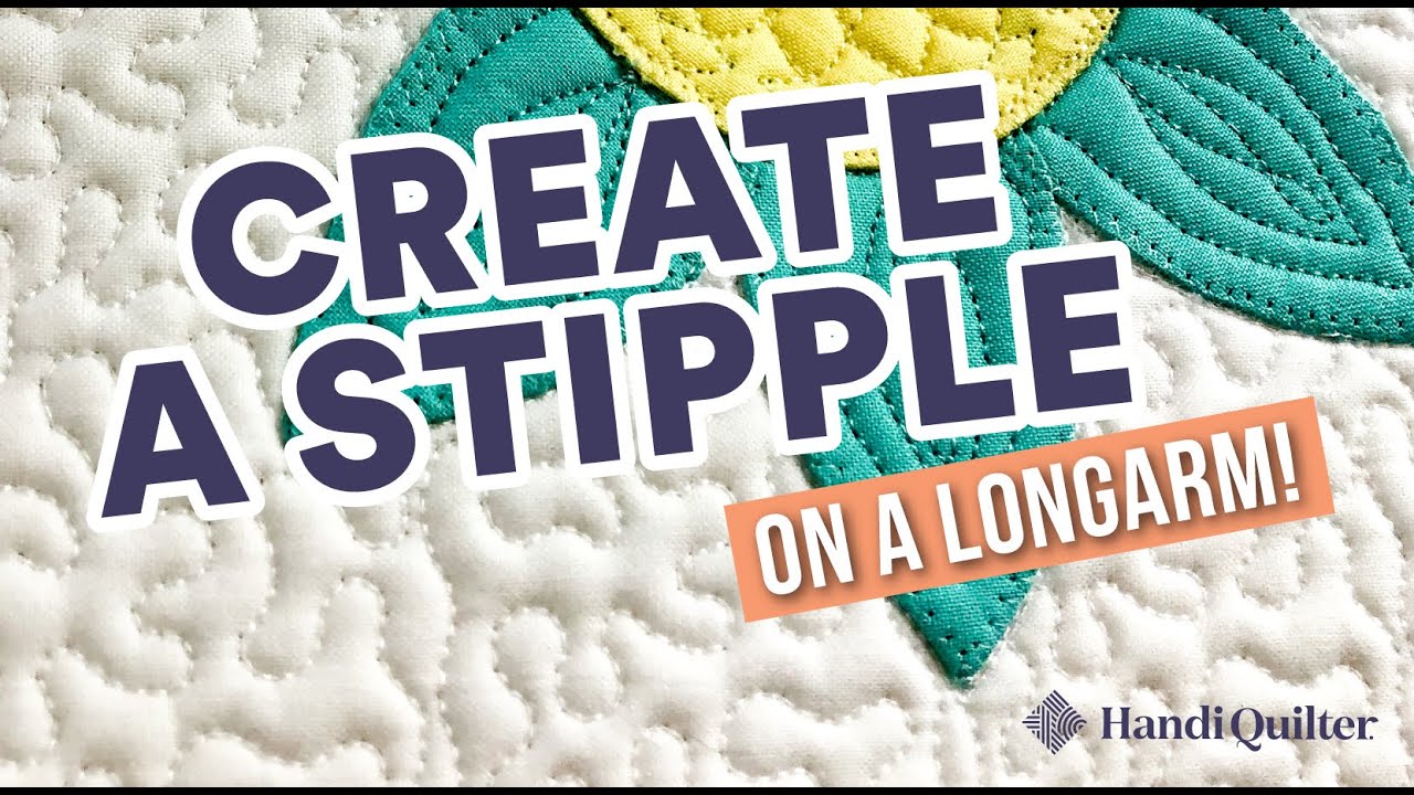 How to Quilt a Stipple on a Longarm