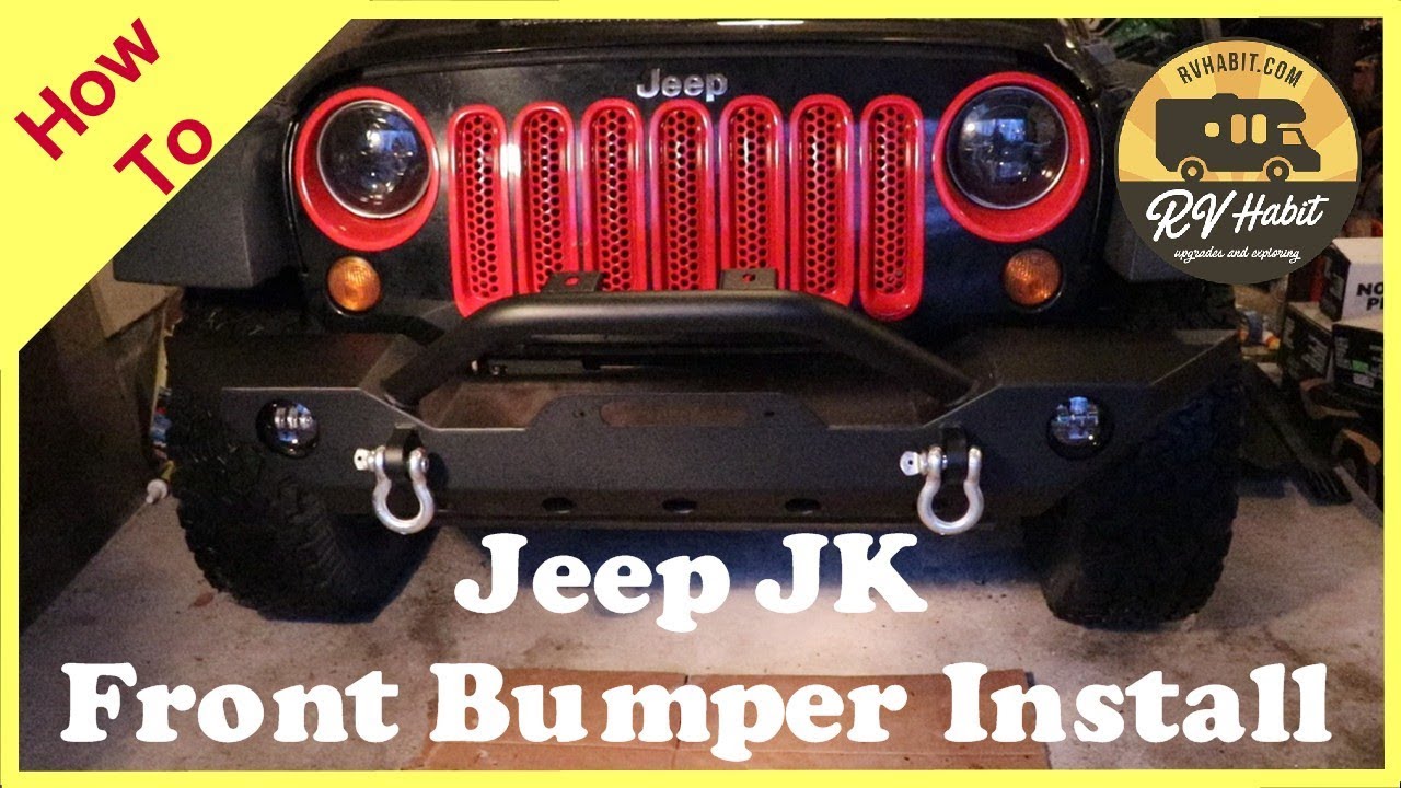 GSI Jeep Wrangler JK Front Bumper and LED Fog Lights Install & Review