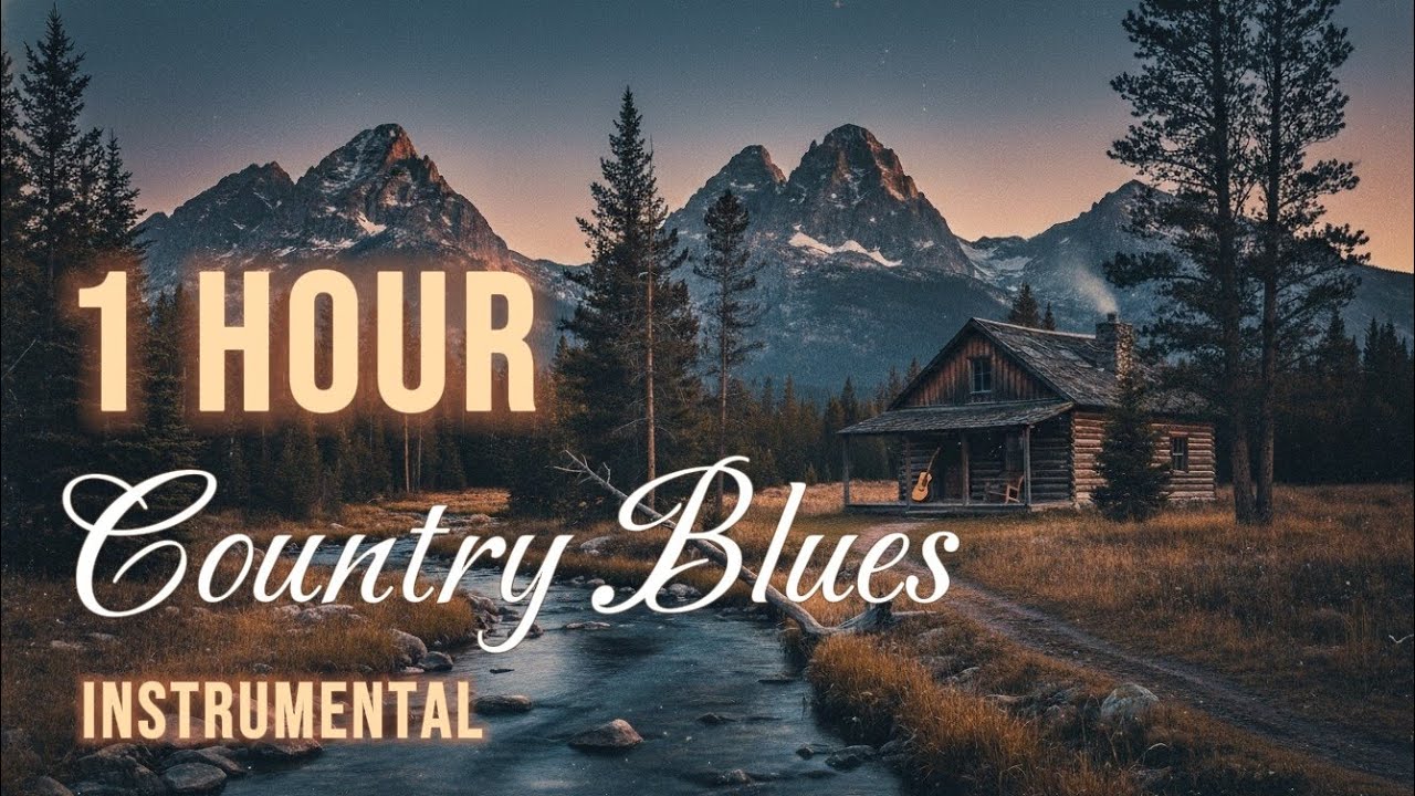 Cold Mountain River | Country Blues Music | 1 Hour Instrumental | noCopyright