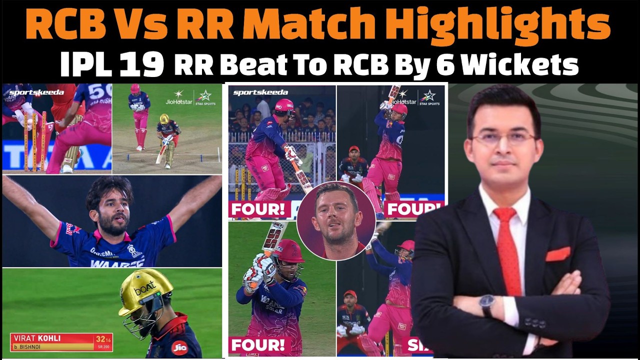Rajasthan Royals vs Royal Challengers Bangalore complete match highlights IPL 2026 today.