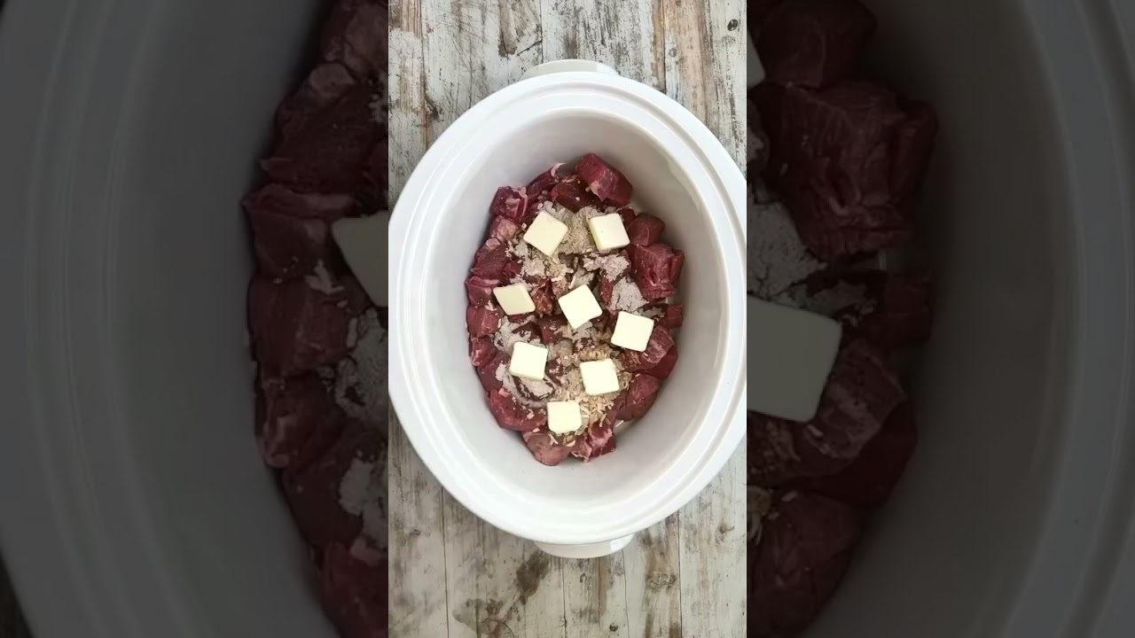 Рецепт кусочков стейка в горшочке
