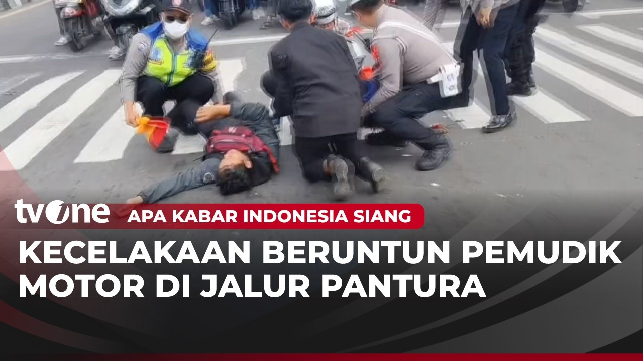 Kecelakaan Beruntun Melibatkan 4 Motor, Satu Orang Alami Luka Serius | AKIS