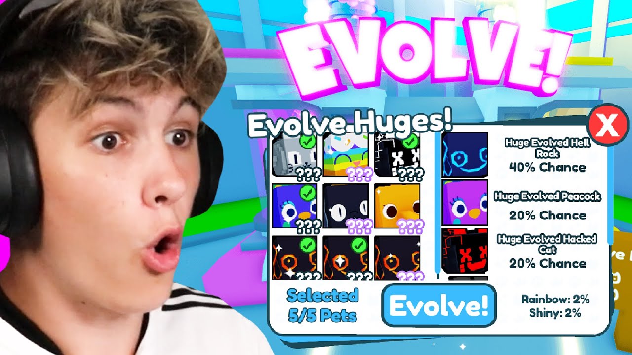 Nová Mašina Na Vylepšování Huge Petů! (Pet Sim X Update)
