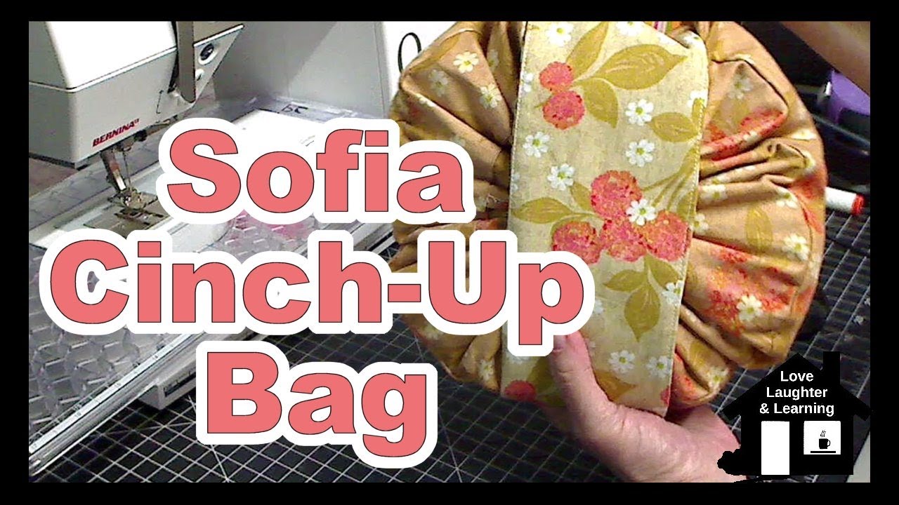 Sofia Cinch Up Bag Sewing Tutorial - Beginner Friendly