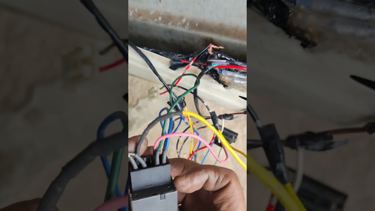Pemasangan swit power window 7 titik 2 tombol untuk kanan dan kiri di mobil espas