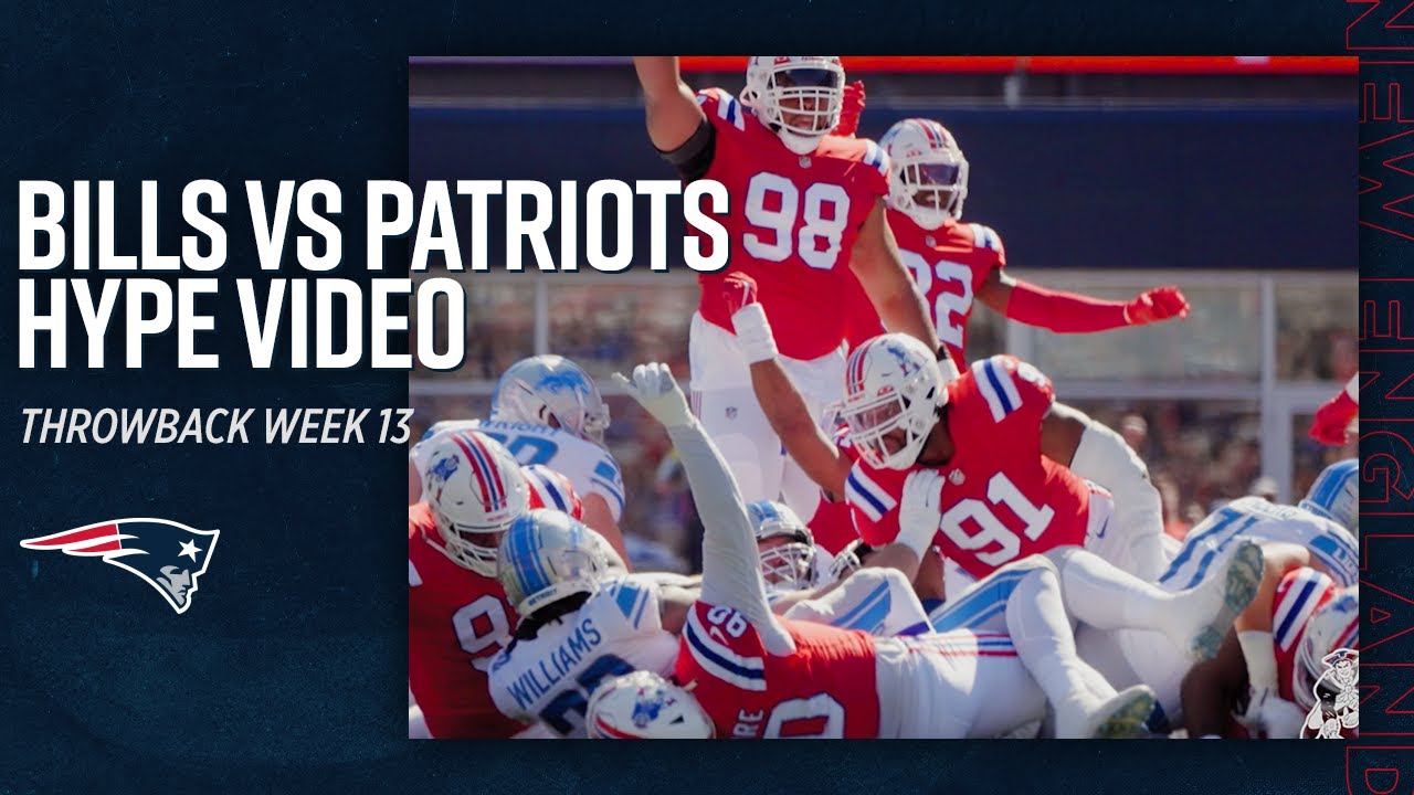 Patriots Red Jersey Throwback Hype Video vs. Buffalo Bills | 2022 NFL Week 13