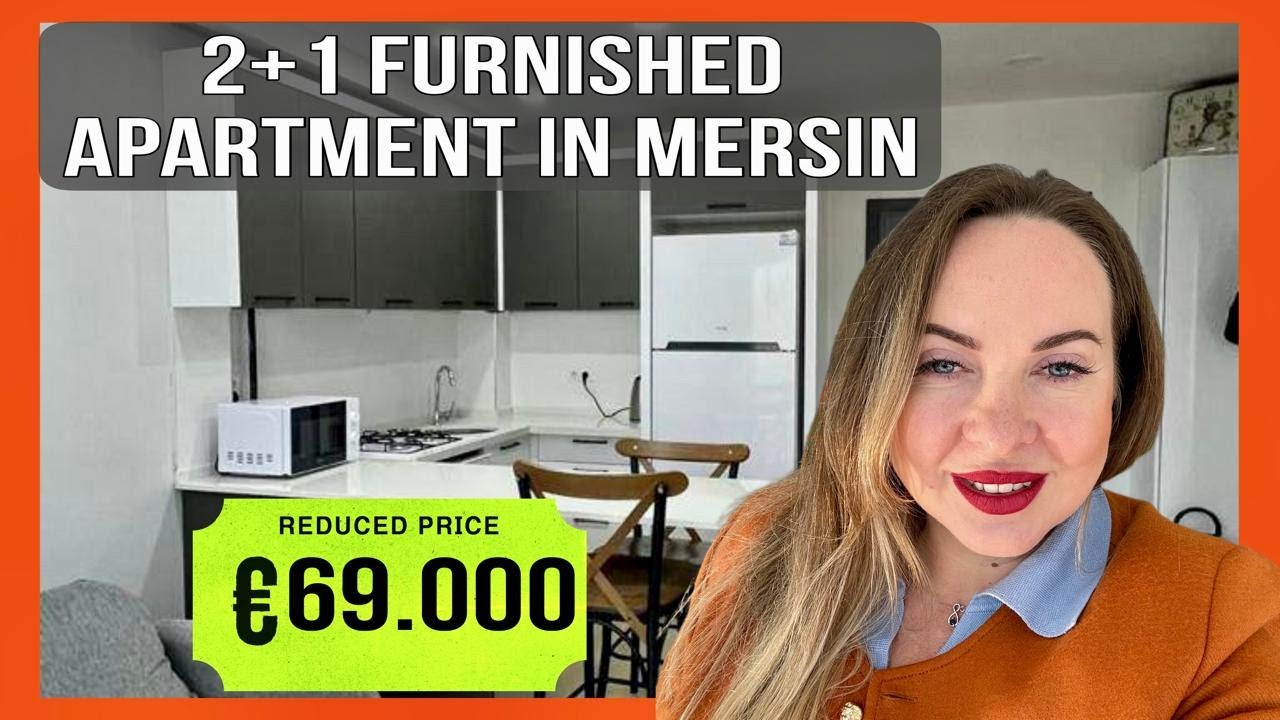 2+1 apartment in Mersin for €69,000 with new furniture and appliances