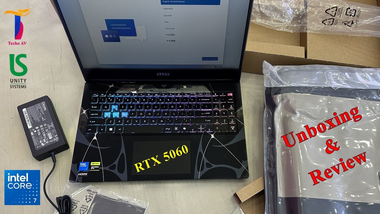 MSI Cyborg 15 B2RWFKG Intel Core 7 240H RTX 5060 Unboxing & Review | RTX 5060 Gaming Laptop 2025