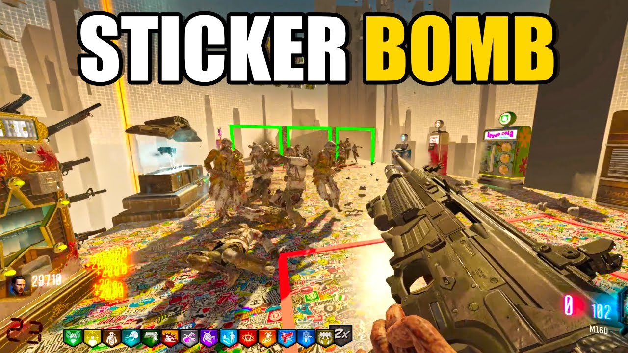 The STICKER BOMB Custom Zombie Map!😍 (Black Ops 3)