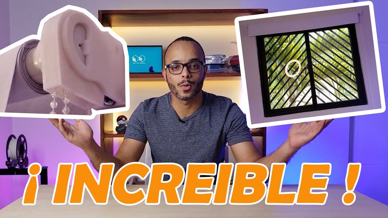 ¡CORTINAS ENROLLABLES - IMPRESION 3D!