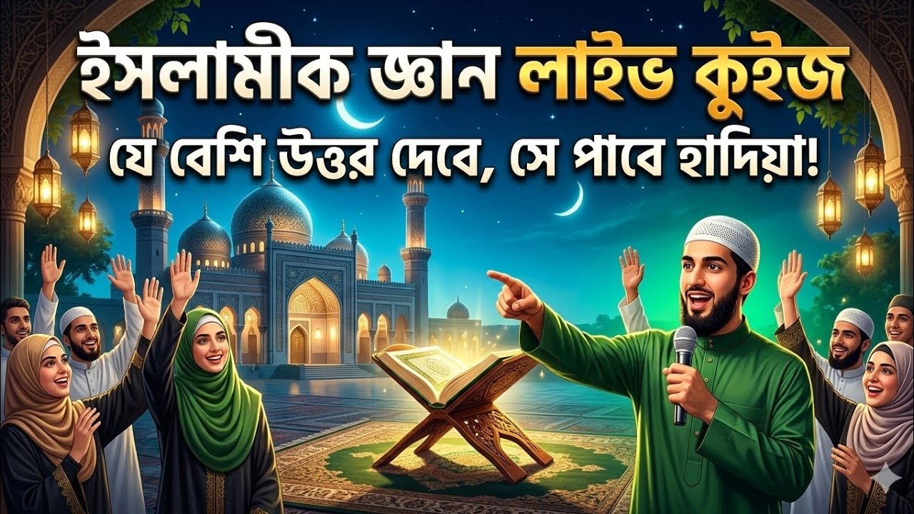 LIVE 🔴ইসলামীক কুইজ | জেনে নিন আপনার ইসলামিক জ্ঞান কতটুকু!