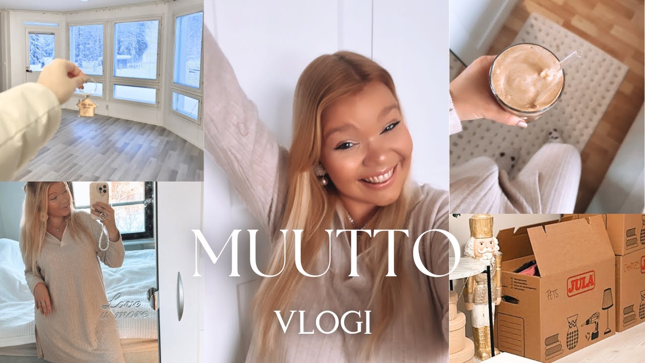 MUUTTO VLOGI osa 5 | Vihdoin muutto alkaa & Q&A minkälaiseen kotiin muutetaan! 💗✨☁️