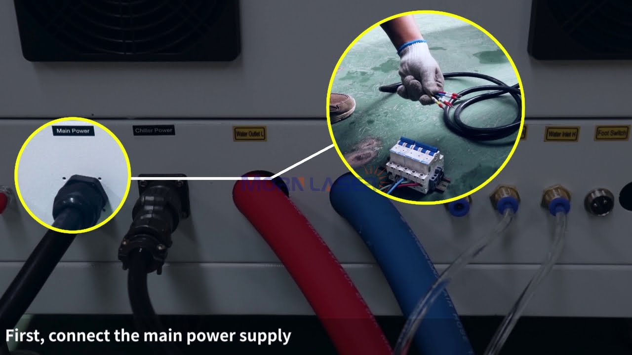 How to Install the Handheld Laser Welding Machine(Main Power Connection)