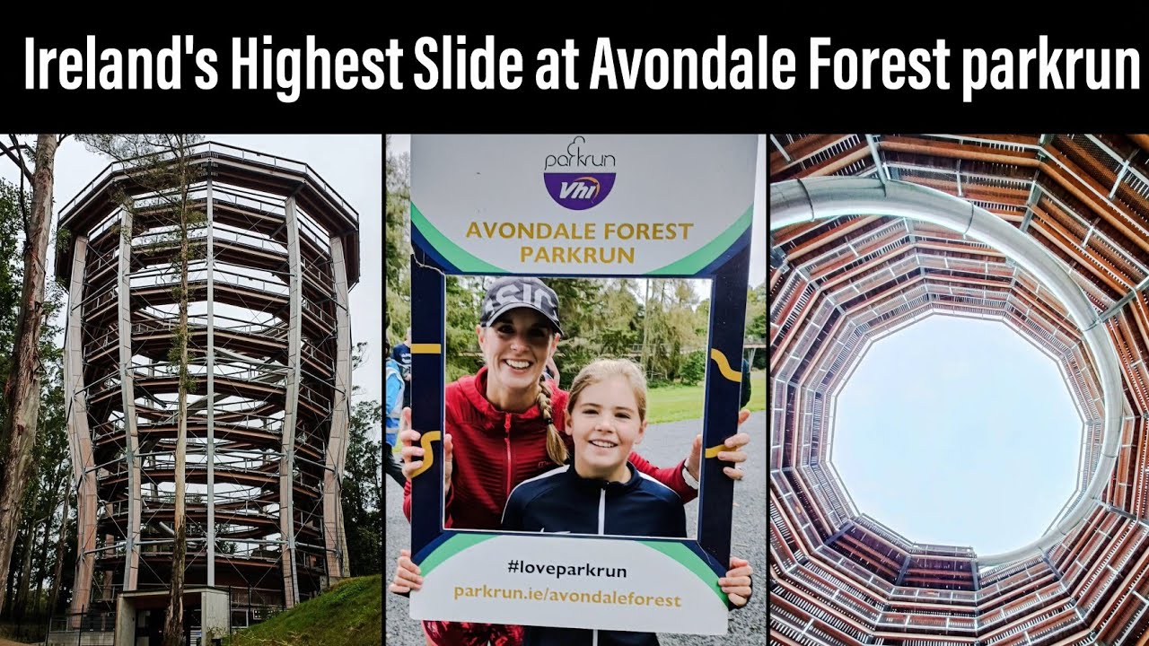 Running Avondale Forest parkrun & Ireland's Highest Slide! Beyond the Trees & Powerscourt Waterfall