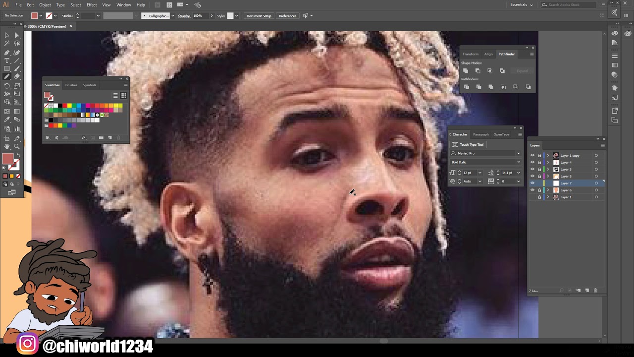 Урок по штриховке для начинающих / Adobe Illustrator