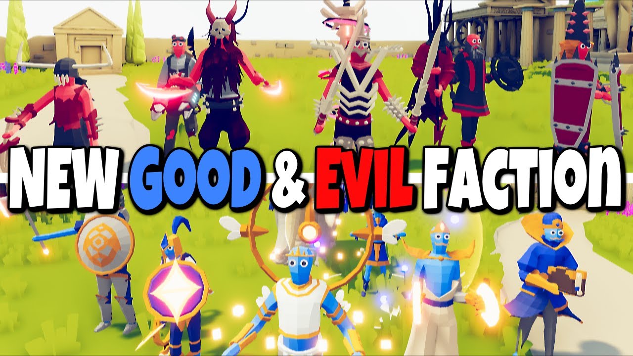 Quick Look! EVIL & GOOD Faction + 2 secret units Show Case - Totally Accurate Battle Simulator