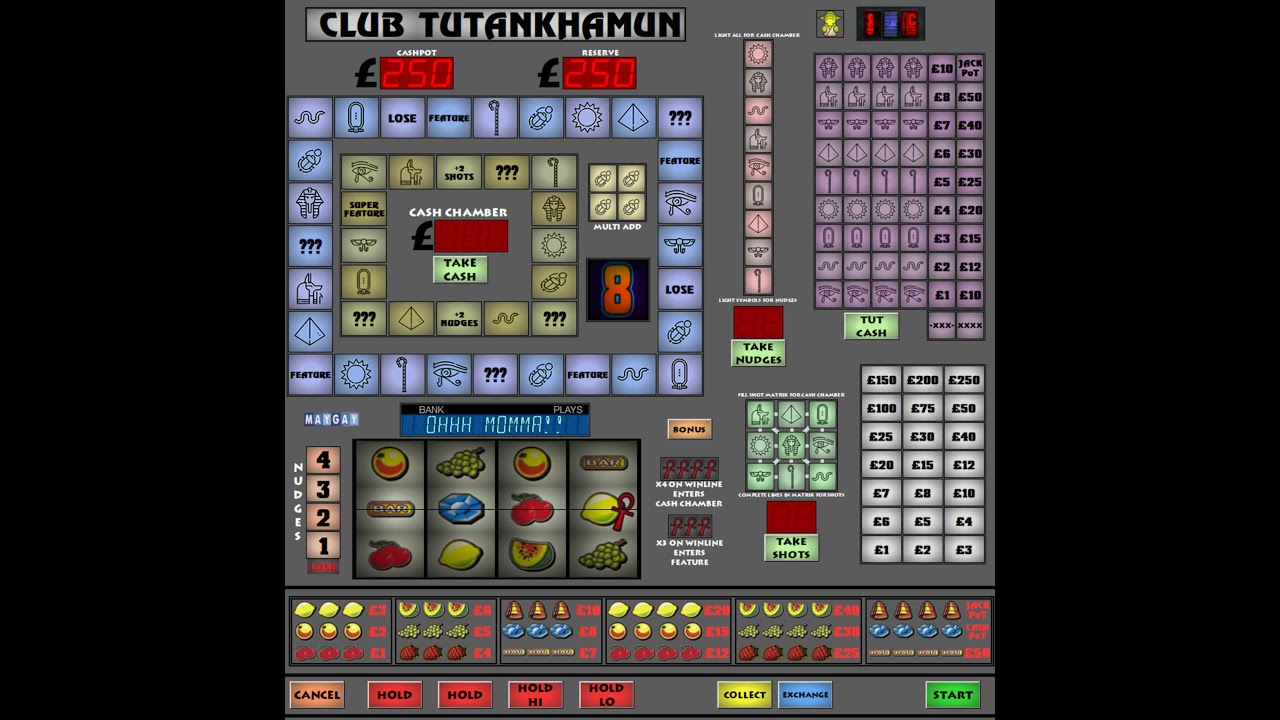 Club Tutankhamun - &pound;250 Jackpot - Maygay - By Mavroz