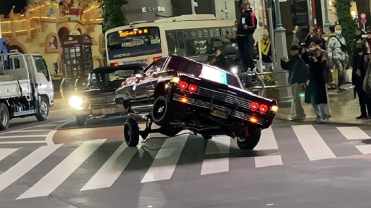 🆂🅱🆈渋谷ローライダー🚗³₃³₃アメ車【ローライダーShibuya Nightアメ車Lowrider performance】アメリカンカスタム 2023/02/11＃渋谷ローライダー＃アメ車＃SBY
