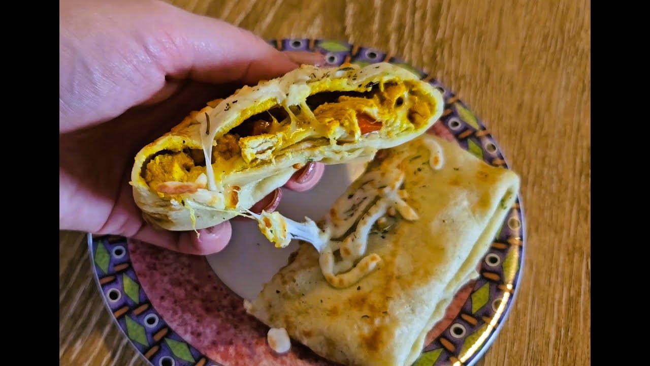 Crêpes farcies au poulet/Chicken stuffed crepes - Recette marocaine (Eng sub)
