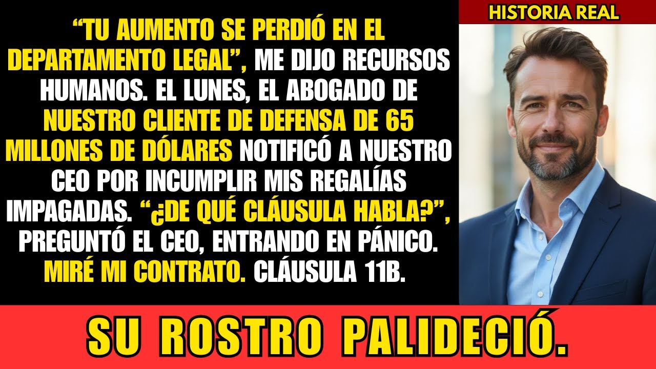 Recursos Humanos me robó el ascenso. Activé la cláusula de defensa de 65M y hundí a la empresa