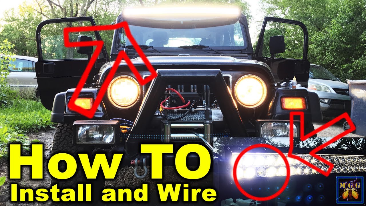 Install 50 Inch LED Lightbar on a Jeep Wrangler TJ - How To