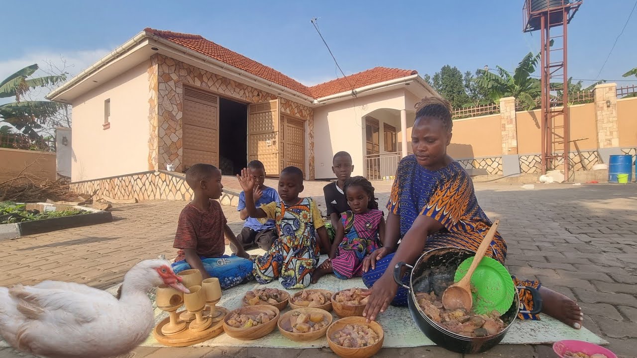 African Village Activities, Preparing Our Backyard Garden# Cooking Ugali And Cabbage For Lunch 