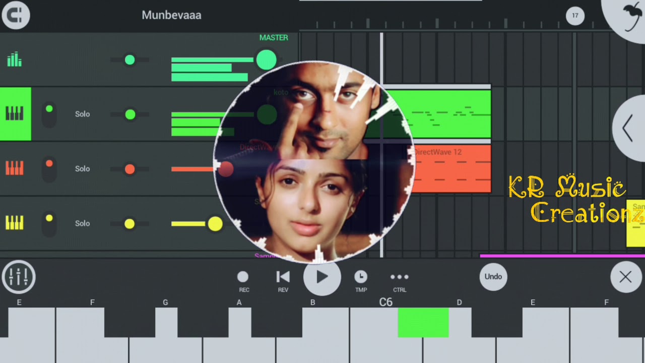 Munbe Vaa Theme Instrumental | KR Music Creationz | FL Mobile Studio