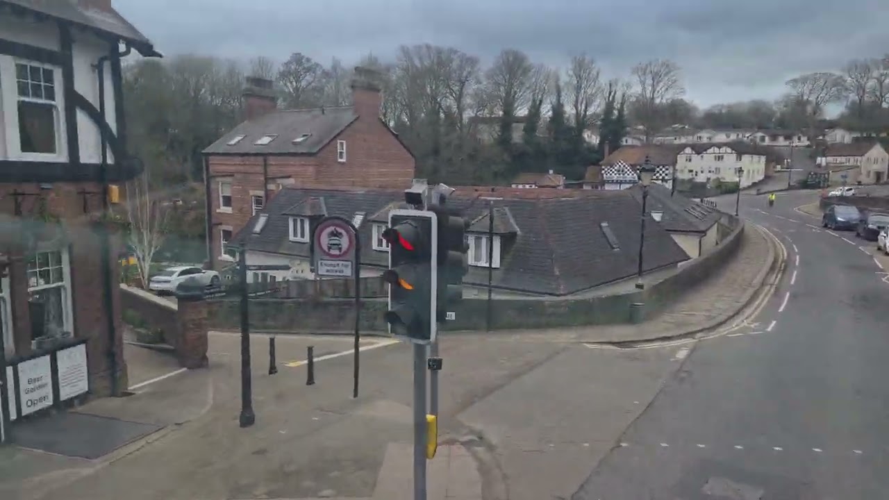Knaresborough to Starbeck on top deck of Connexions bus scania power.