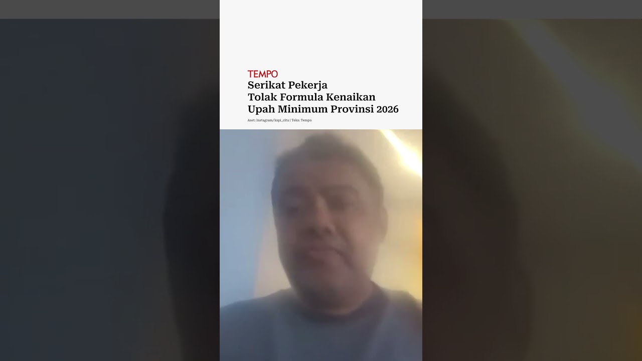 Serikat Pekerja Tolak Formula Kenaikan Upah Minimum Provinsi 2026 #shorts