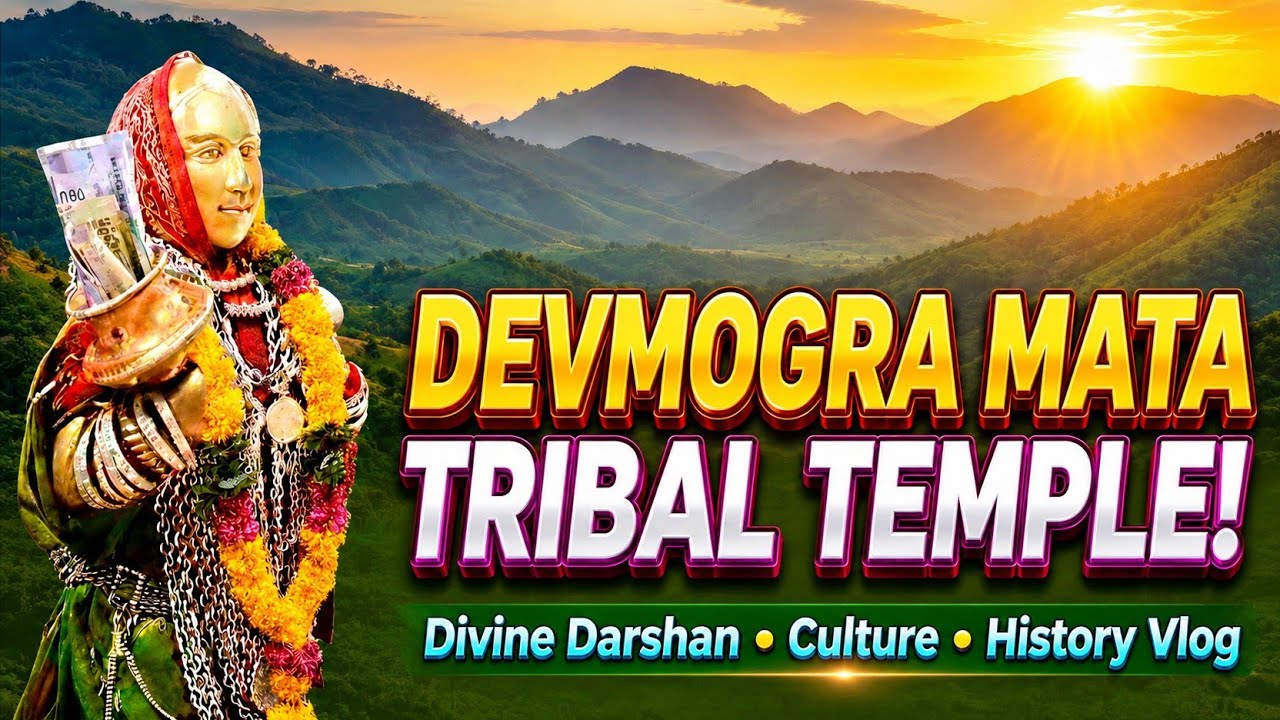 Satpuda ke pahadon mein basa swarg! ⛰️ Devmogra Mata Temple Darshan#devmogra #vlog #adivasi 