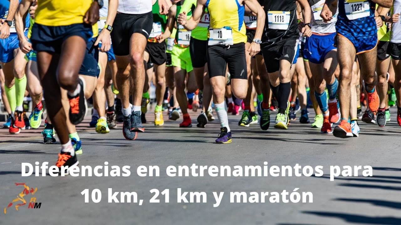 Diferencias en entrenamientos para 10 km, media maraton, y maraton