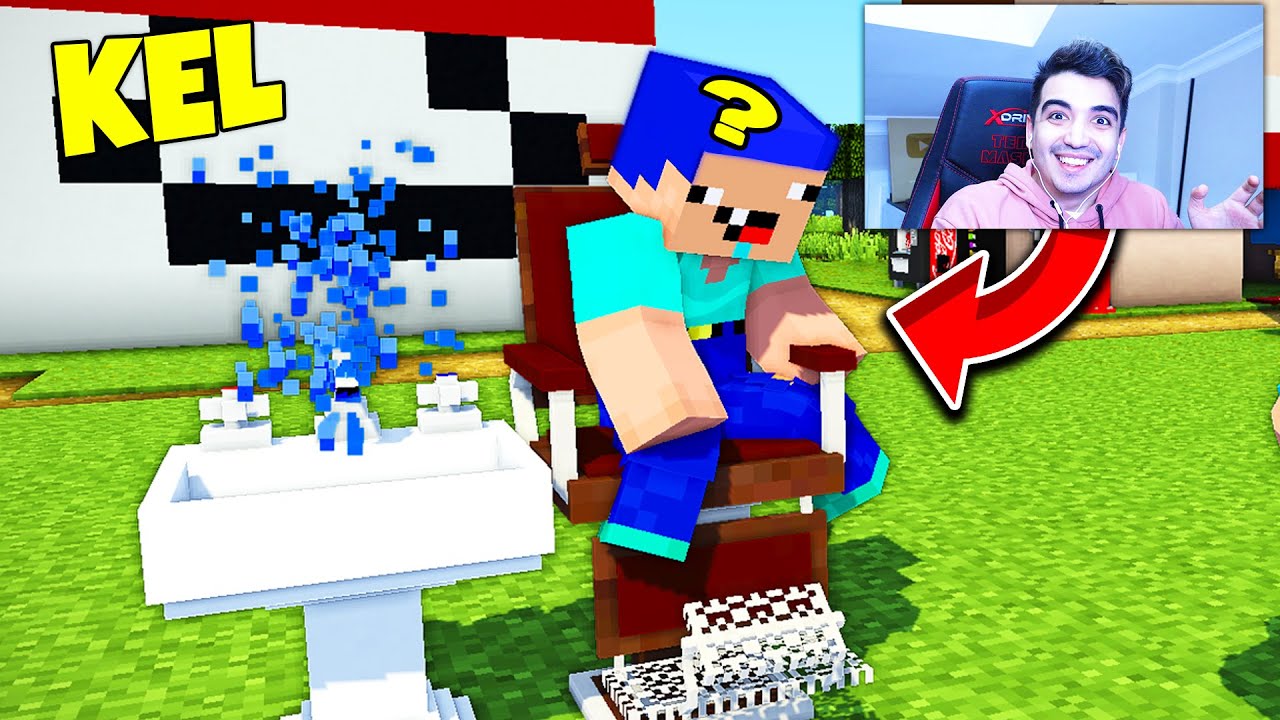 BERBER TROLL İLE NOOB KAFAYI KEL YAPTIM !! - BalonCraft #383 - Minecraft