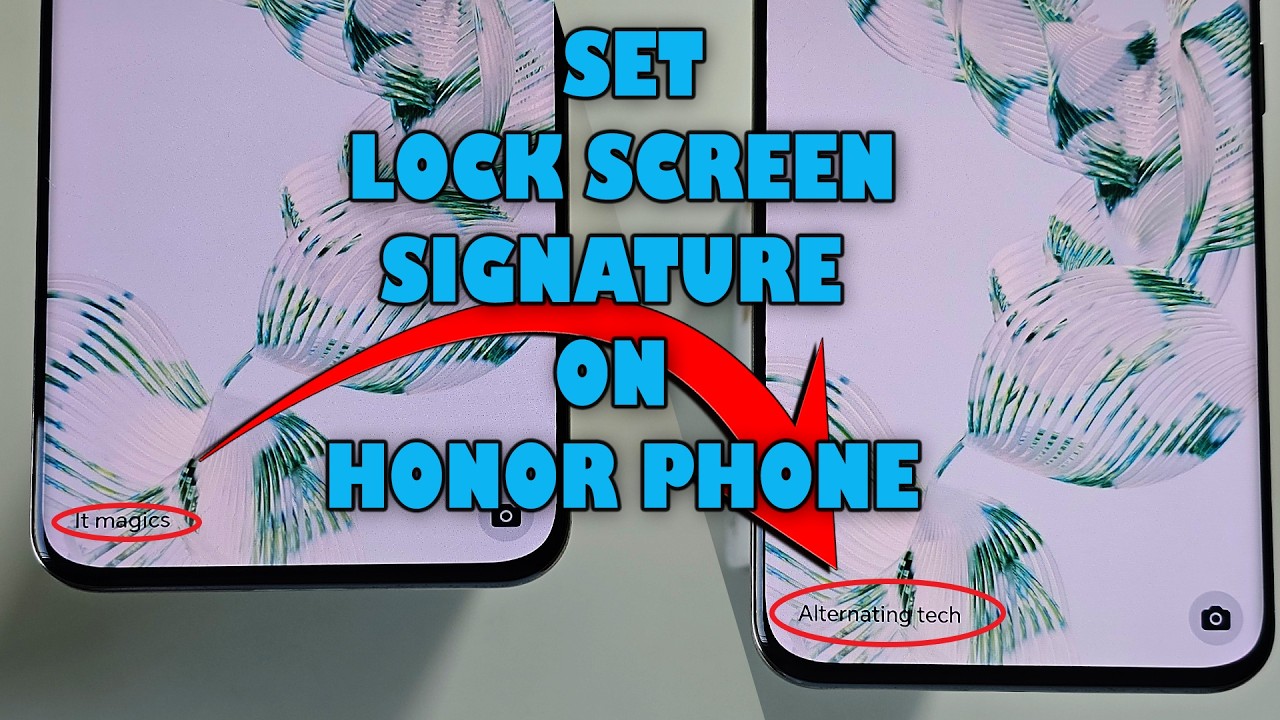How to set lock screen signature on honor 90