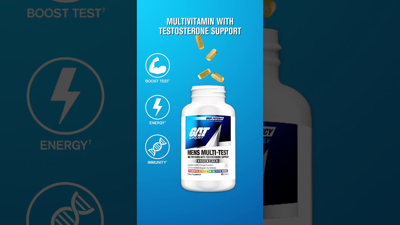 Boost Testosterone Naturally with GAT Sport MENS MULTI+TEST