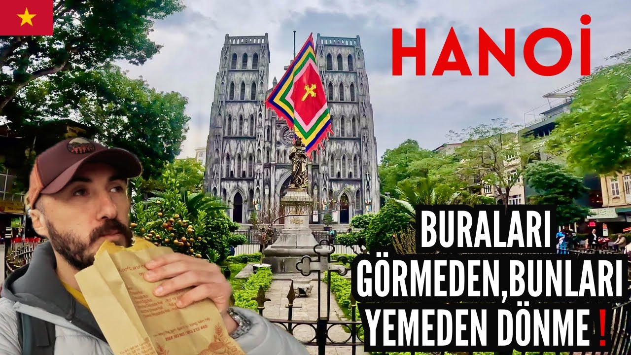 Vietnam Hanoi'nin en popüler yerlerini geziyor, en lezzetli yemeklerini deniyorum! #24