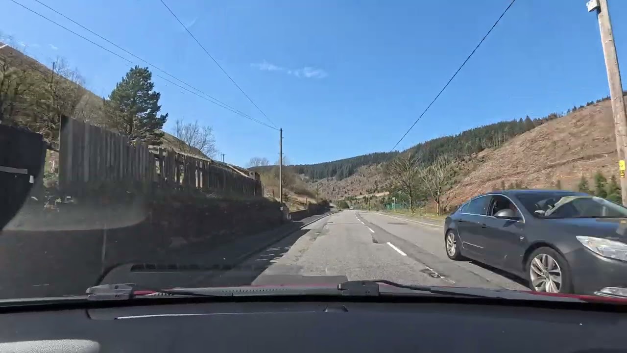 Driving from Blaengwynfi to Gelli Farm, Cymmer (April 2025)