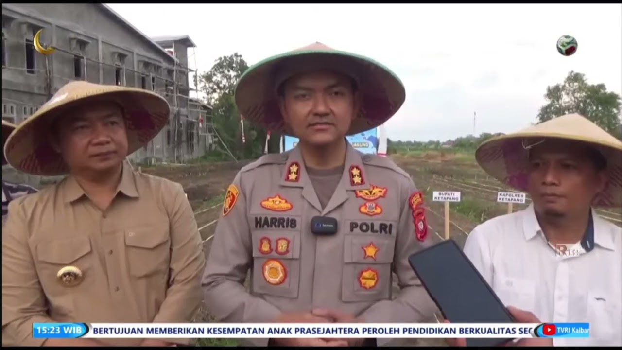 TANAM JAGUNG KIARTAL I, POLRES KETAPANG MAKSIMALKAN 851 LAHAN PRODUKTIF