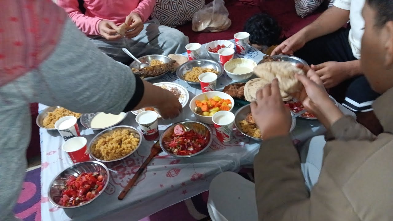 احلى اكله عملناها ثالث يوم رمضان تعالوا شوفوا اكلتنا الحلوه وشوفوا عملنا لقمه القاضي